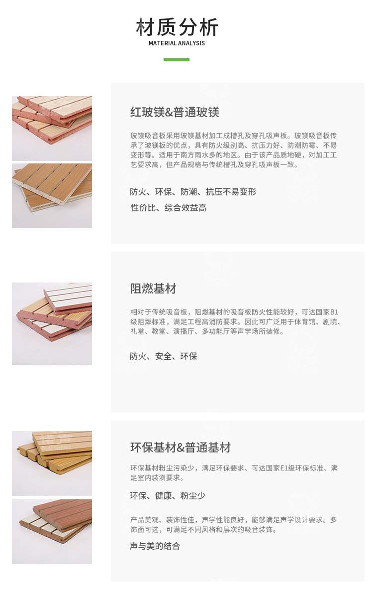 牆麵槽木吸音板材質分析