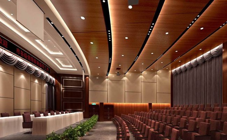 福建(jiàn)漳州多功能廳木(mù)質吸(xī)音板聲學工程-1 福建漳州多功能(néng)廳木質吸音(yīn)板(bǎn)聲學工程-1