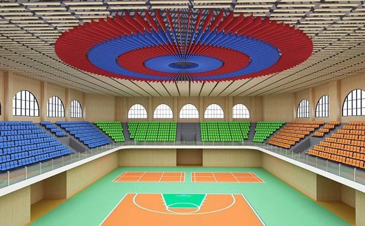 湖北鹹寧學（xué）校體（tǐ）育館-1